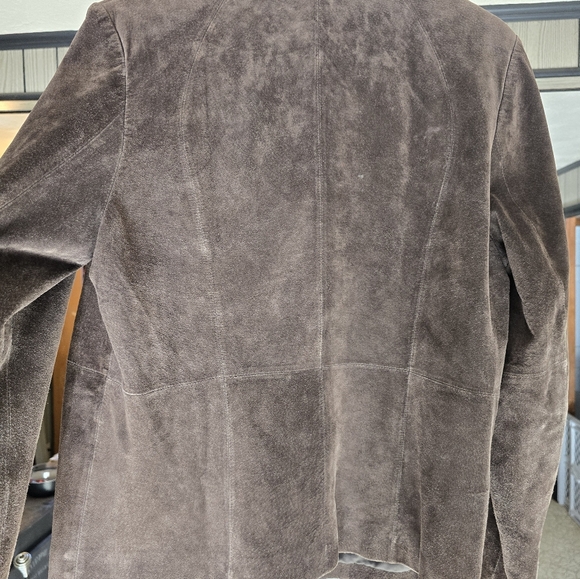 Madison Studio Tooled Suede Elegant Brown Women's Jacket - Picture 10 of 10